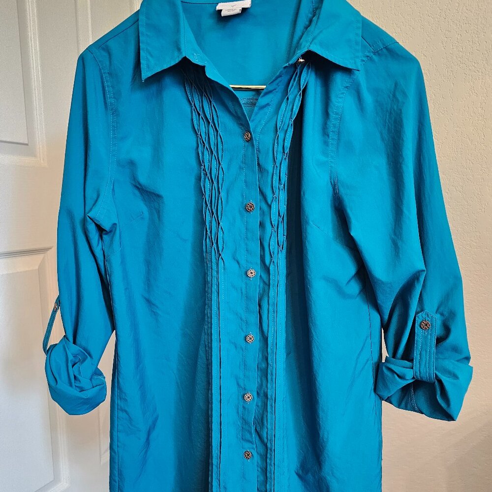 Jaclyn Smith Green Blouse